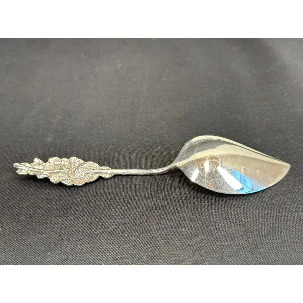 Vintage Reed & Barton Harlequin Silverplated Serving Set Ornate Floral Handles